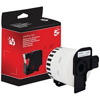 Five Star Non-OEM Replacement for Brother DK-44205 Black on White 62mm x 30.48m FS672860