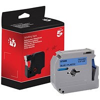 Five Star Non-OEM Replacement for Brother M-K531 Black on Blue 12mm x 8m FS673406
