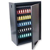 5 Star Deluxe Steel Key Cabinet 300 Key Capacity Dark Grey FS675210
