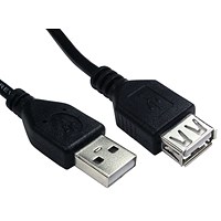 5 Star A to A USB2.0 Type A M to Type A F Extension Cable 1m