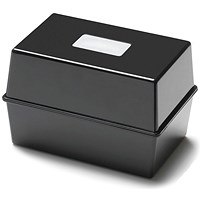 5 Star Card Index Box 5x3 Inch Black