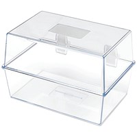5 Star Card Index Box 6x4 Inch Crystal