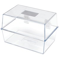 5 Star Card Index Box 8x5in Crystal