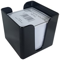 5 Star Memo Cube Notepad Holder Black