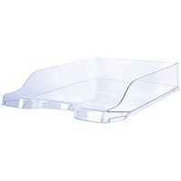 5 Star Contemporary Self Stacking Letter Tray Crystal