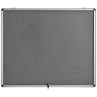 5 Star Glazed Fire Retardant Noticeboard 8x A4 Sheets Grey