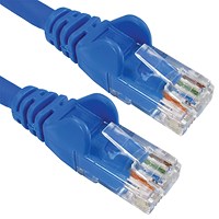 5 Star Cat6 Lsoh Patch Cable Moulded 1m Blue FS686771