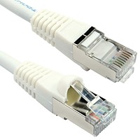 5 Star Cat6A S/STP Lsoh Patch Cable Snagless 1m White FS686935