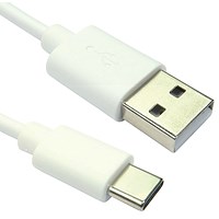 5 Star USB-C to USB-A Cable 480 Mbps 15W 1m White