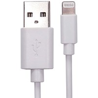 5 Star USB 2 to Lightning Cable MFI Certified 2m White