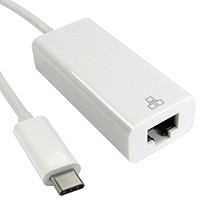 5 Star USB-C to Gigabit Ethernet Adapter Cable 15cm White
