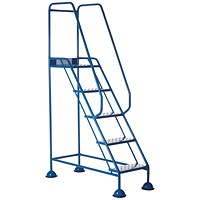 5 Star UK Domed Feet Punched 5 Tread Steps Blue FS687644