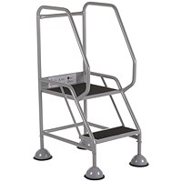 5 Star UK Domed Feet Anti-Slip 2 Tread Steps Grey FS687747