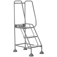 5 Star UK Domed Feet Punched 3 Tread Steps Grey FS687881