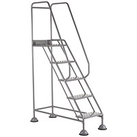 5 Star UK Domed Feet Punched 5 Tread Steps Grey FS687887