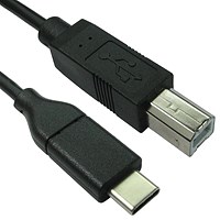 5 Star USB 2.0 Type-C to USB Type-B Cable 1m