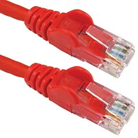 5 Star Network 6 Lsoh Moulded Patch Lead 0.5m Red FS711364