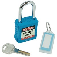 5 Star Standard Shackle Safety Lockout Padlock Blue FS712546