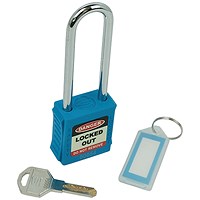 5 Star Long Shackle Safety Lockout Padlock Blue FS712554