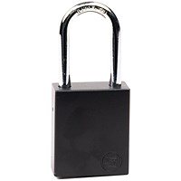 5 Star Aluminium Safety Lockout Padlock Black FS712559