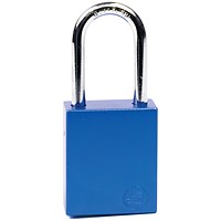 5 Star Aluminium Safety Lockout Padlock Blue FS712560