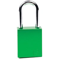 5 Star Aluminium Safety Lockout Padlock Green FS712561