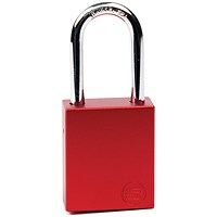 5 Star Aluminium Safety Lockout Padlock Red FS712564