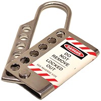 5 Star Stainless Steel Nickel Plated Lockout Hasp 25mm FS712569
