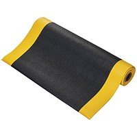 5 Star Anti-Fatigue Textured Top Mat, 900 x 1000mm, Black/Yellow