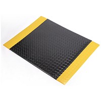5 Star Anti-Fatigue Comfort Plus Mat, 900x1500mm, Black/Yellow