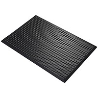 5 Star Anti-Fatigue Bubble Mat, 600 x 900mm, Black