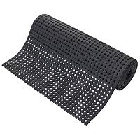 5 Star Anti-Slip Runner Mat, 1 x 10m, Black
