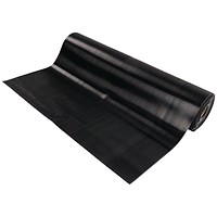 5 Star Ribbed Runner Mat, 900mm x 5m x 6mm, Black
