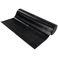 5 Star Ribbed Runner Mat, 1.2m x 2.5m x 6mm, Black
