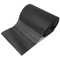 5 Star PVC Anti-Slip Floor Mat, 1.2 x 1m, Black
