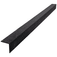 5 Star Anti-Slip Stair Nosing, 2m x 55mm x 55mm, Black
