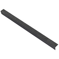 5 Star Anti-Slip Stair Nosing, 0.75m x 55mm x 55mm, Black