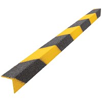 5 Star Anti-Slip Stair Nosing, 1.5m x 55mm x 55mm, Black/Yellow
