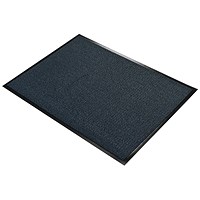 5 Star Entrance Door Mat, 600 x 900mm, Black/Blue