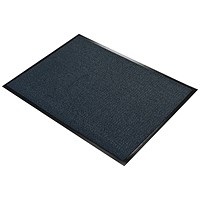 5 Star Entrance Door Mat, 900 x 1500mm, Black/Blue