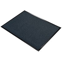 5 Star Entrance Door Mat, 1200 x 1800mm, Black/Blue