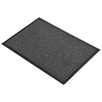 5 Star Super Dry Entrance Door Mat, 600mm x 900mm, Black