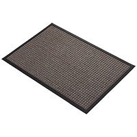 5 Star Super Dry Entrance Door Mat, 600mm x 900mm, Brown