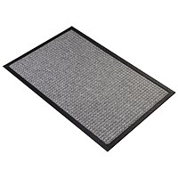 5 Star Super Dry Entrance Door Mat, 600mm x 900mm, Grey