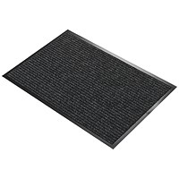 5 Star Heavy Duty Ribbed Door Mat, 1200 x 1800mm, Charcoal
