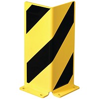 Heavy Duty Pallet Rack Protector Right Prof 400x5 Ylw/Blk FS784698