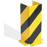 Heavy Duty Pallet Rack Protector U Prof 400x6 Ylw/Blk FS786319