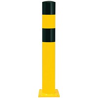 Black Bull Heavy Duty Bollard Type L 1200mm Ylw/Blk