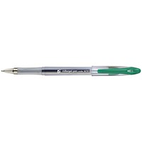5 Star Roller Gel Pen, Clear Barrel, Green, Pack of 12 5 Star Roller Gel Pen, Clear Barrel, Green, Pack of 12