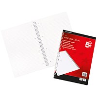 5 Star Wirebound Notebook, A4, Ruled with Margin Perforated, 100 Pages, Pack of 10 5 Star Wirebound Notebook, A4, Ruled with Margin Perforated, 100 Pages, Pack of 10